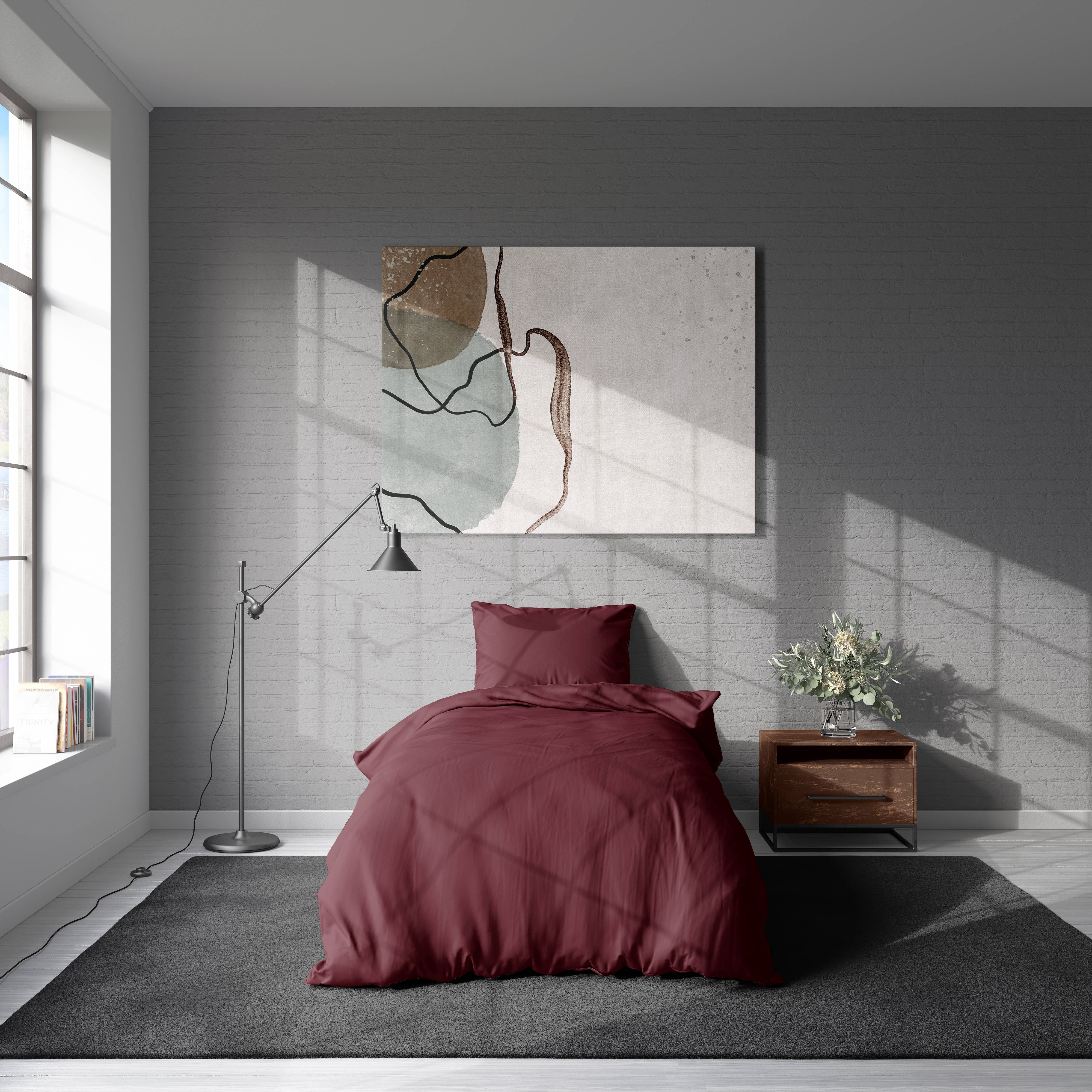 Mikrofaser Damast Bettwäsche